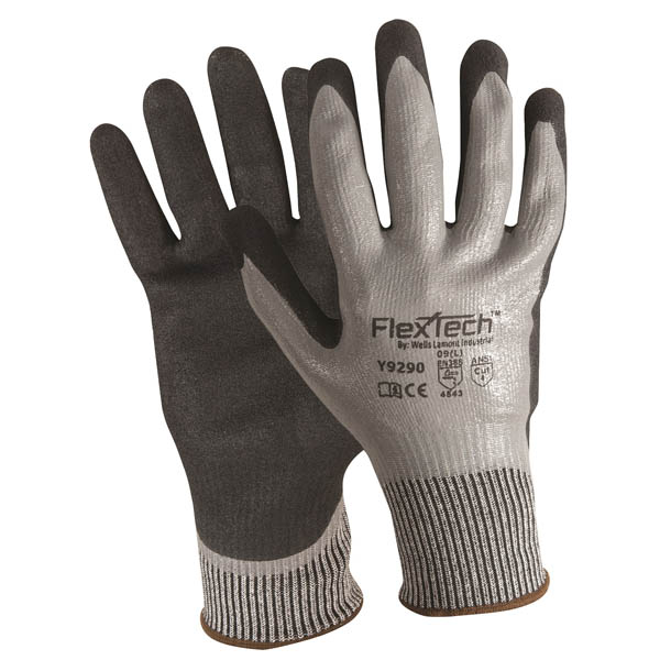 Y9290 Wells Lamont FlexTech™ NBR Nitrile Coated A4 13-Gauge Seamless Knit Work Gloves